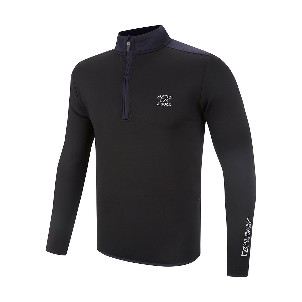 Black Multi 1/4 Zip Thermal Tech Jacket main product photo