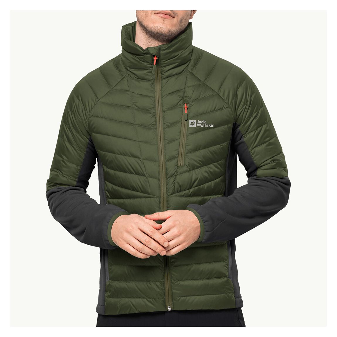 Khaki Nebelhorn Down Hybrid Jacket main product photo