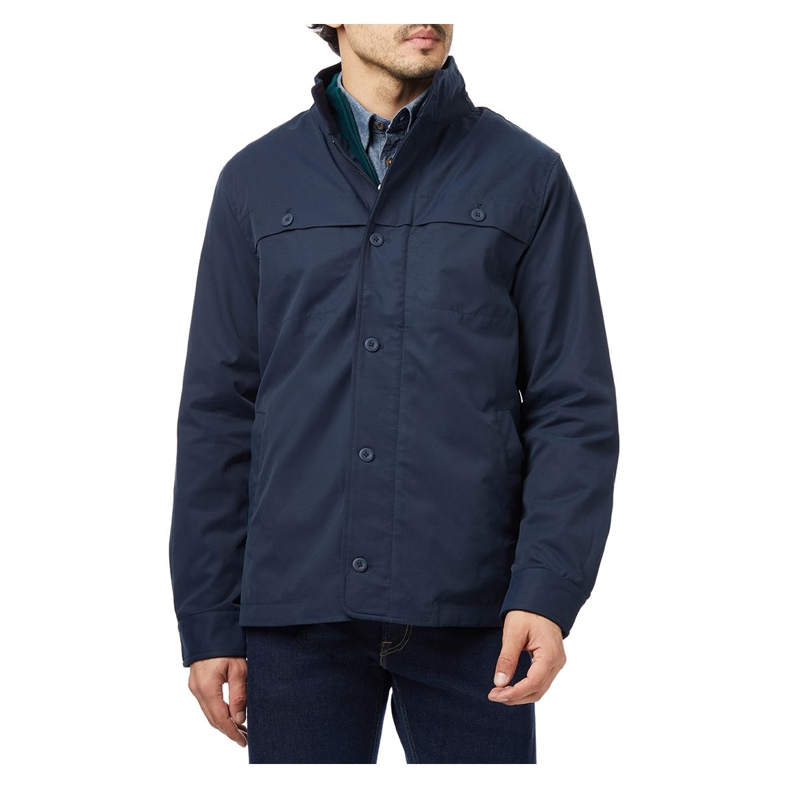 Navy Denton Jacket main product photo