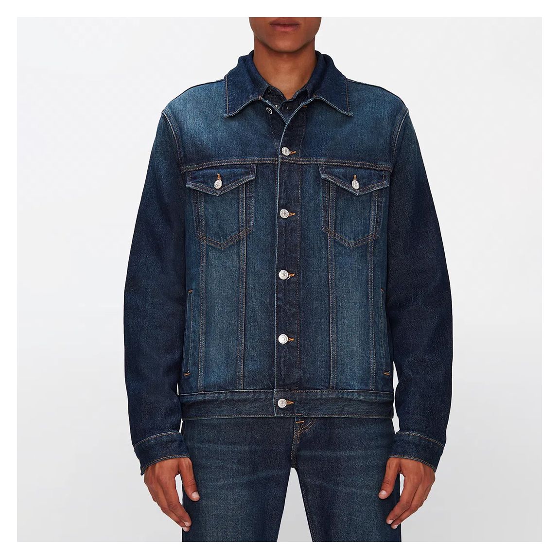Dark Blue Perfect Denim Jacket main product photo