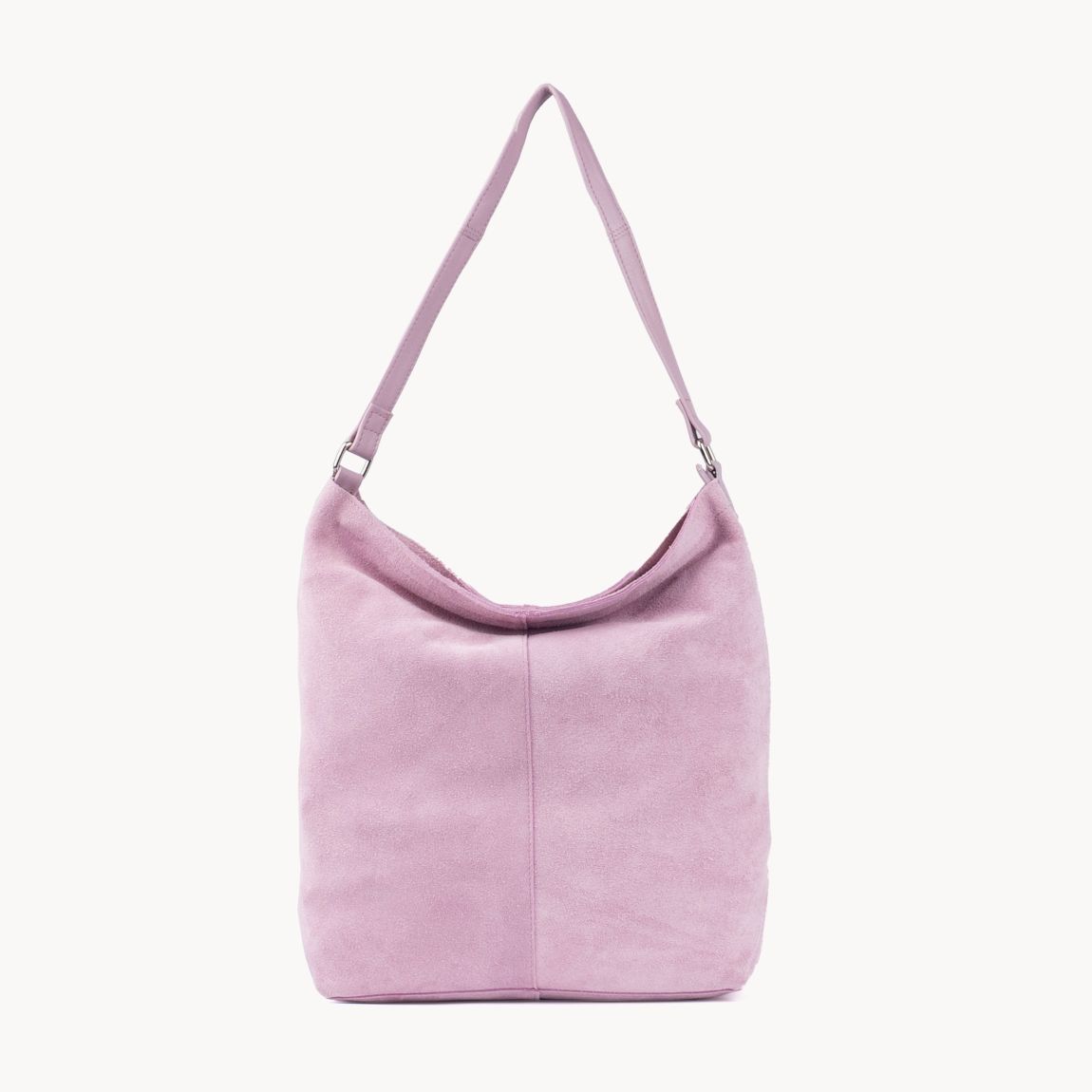 'TINA' Suede Real Leather Unlined Slouchy Shopper Tote Bag main product photo