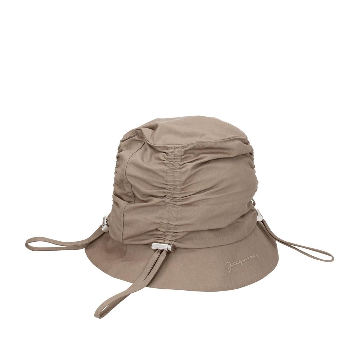 Cotton Hat with Front Logo - Beige Hats main product photo