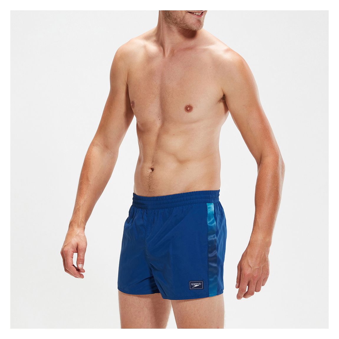 Blue Men's Retro 13" Swim Shorts main product photo