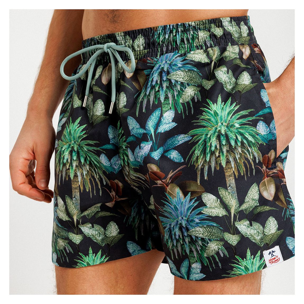 Multi Forest Print Swim Shorts main product photo