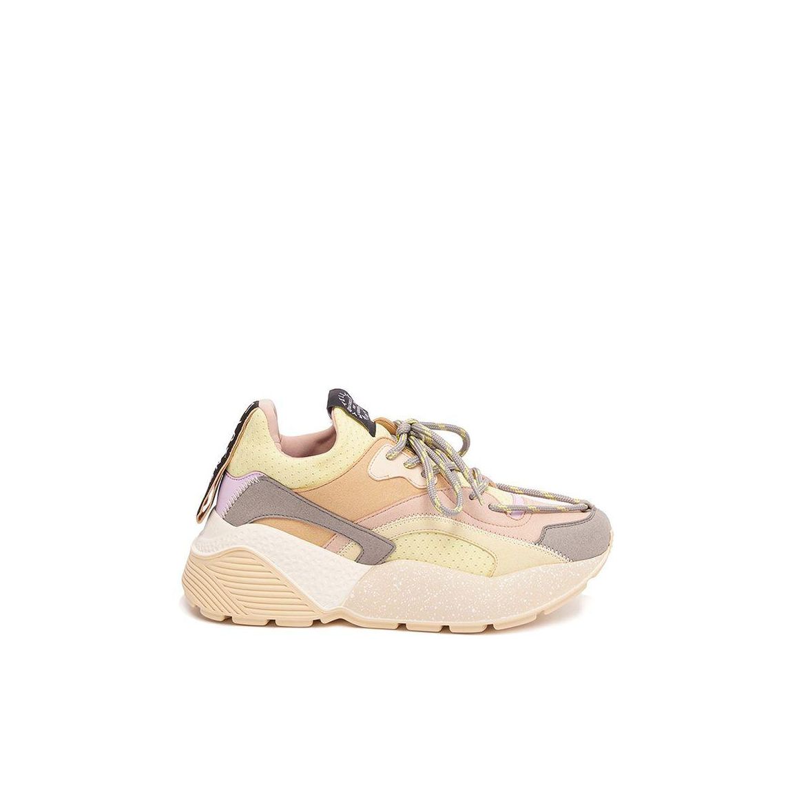Eclypse Colourblock Faux Leather Sneakers with Suede Effect Wo - main product photo