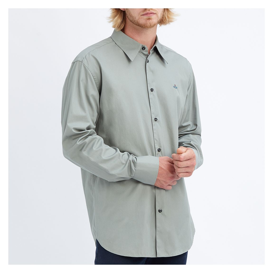 Sage Slim Fit Cotton Shirt main product photo