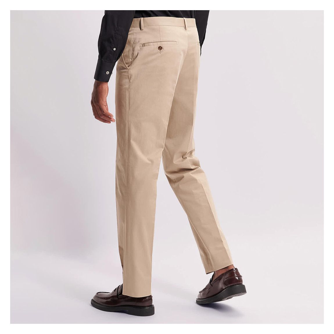 Sand Cotton Blend Suit Trousers main product photo