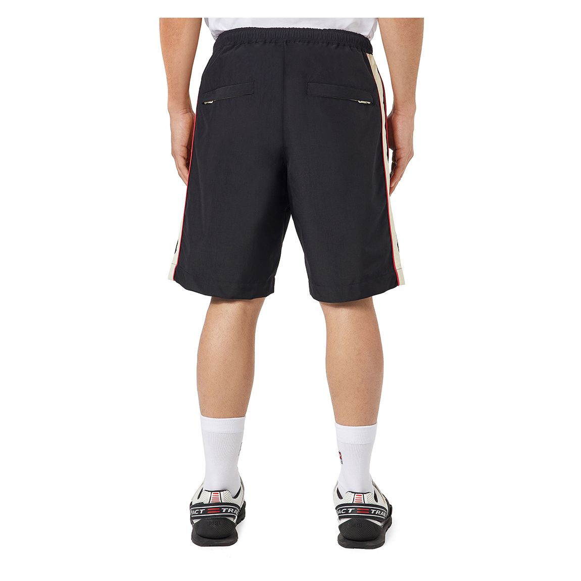 Black Side Stripe Sports Shorts main product photo