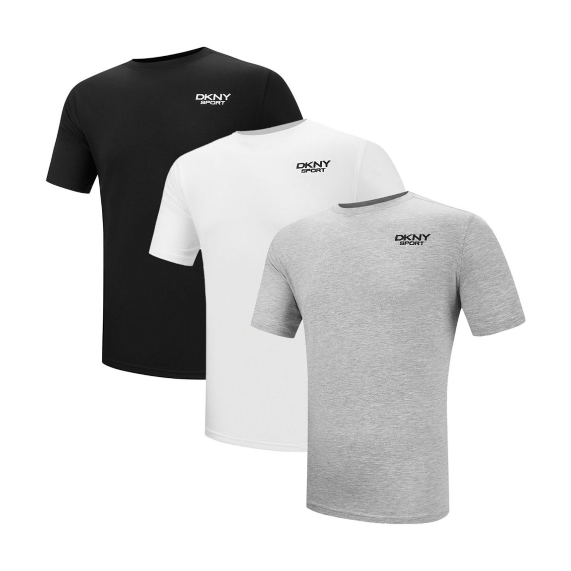 Multi DKNY Sport 3 Pack Lightweight Cotton T-Shirts main product photo