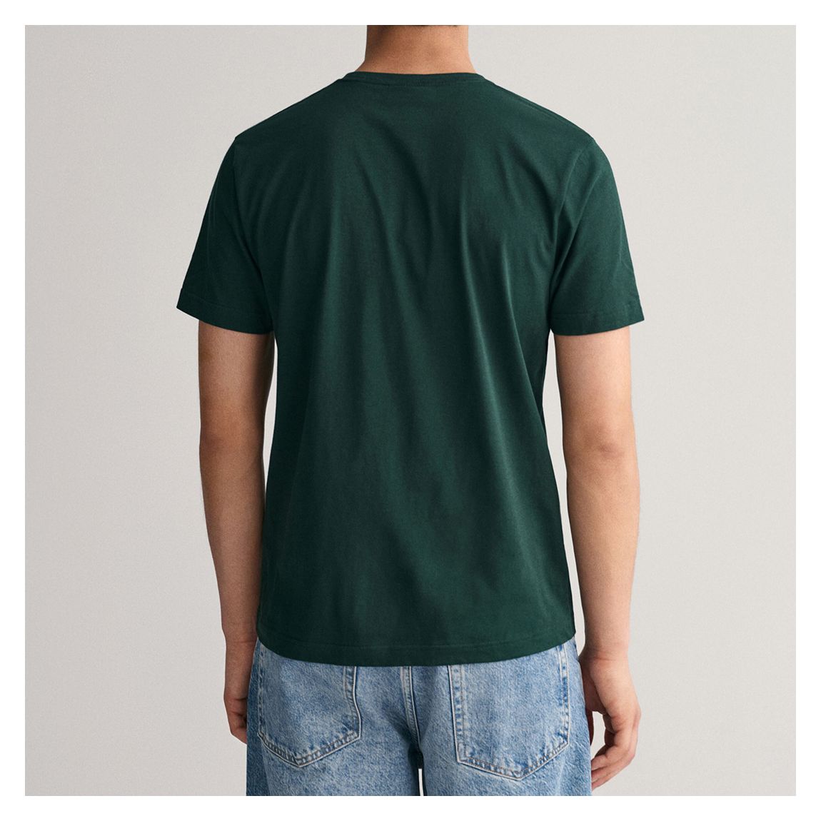 Dark Green Shield Cotton T-Shirt main product photo