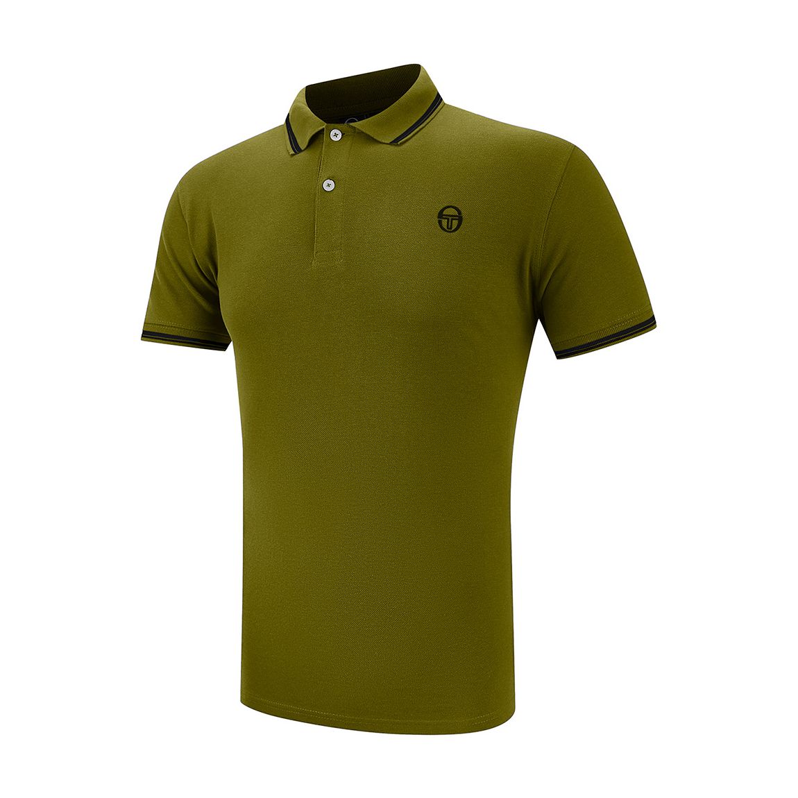 Olive Sergio Tacchini Cotton Polo Shirt main product photo
