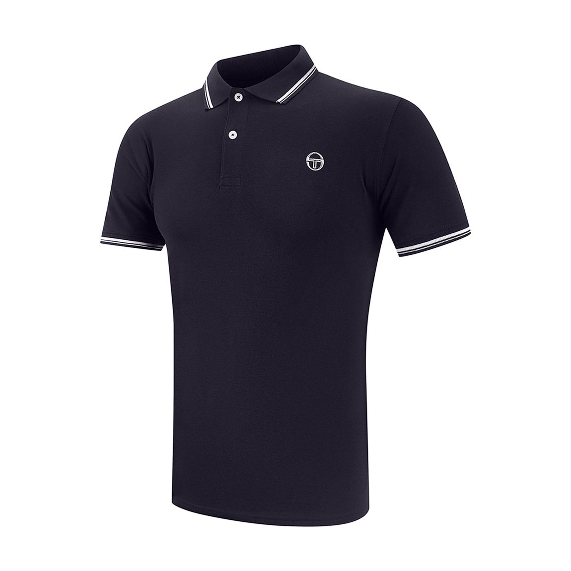 Navy/White Stripe Iconic Polo Shirt main product photo
