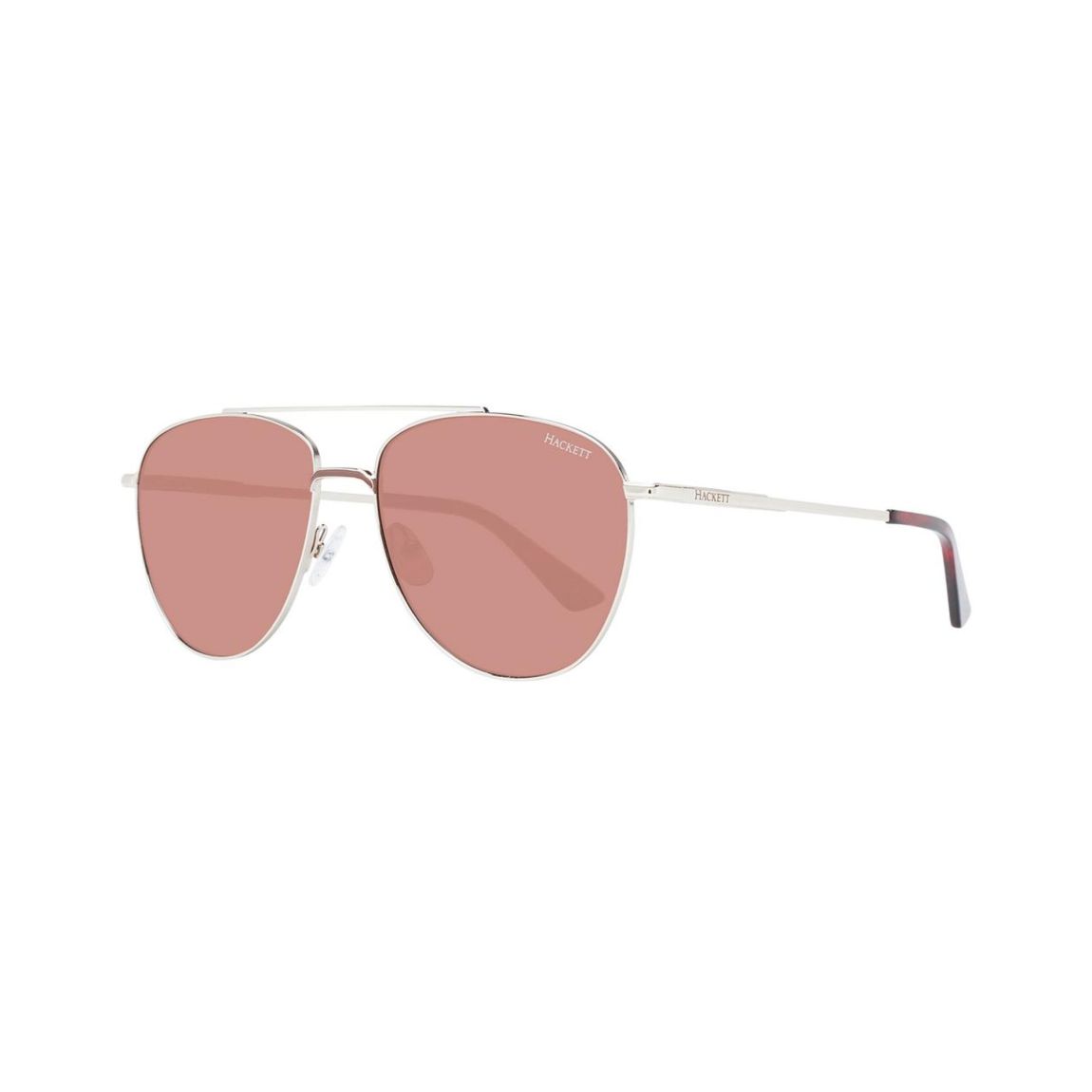 Aviator Sunglasses Silver Frame Pink Lens - Gold main product photo