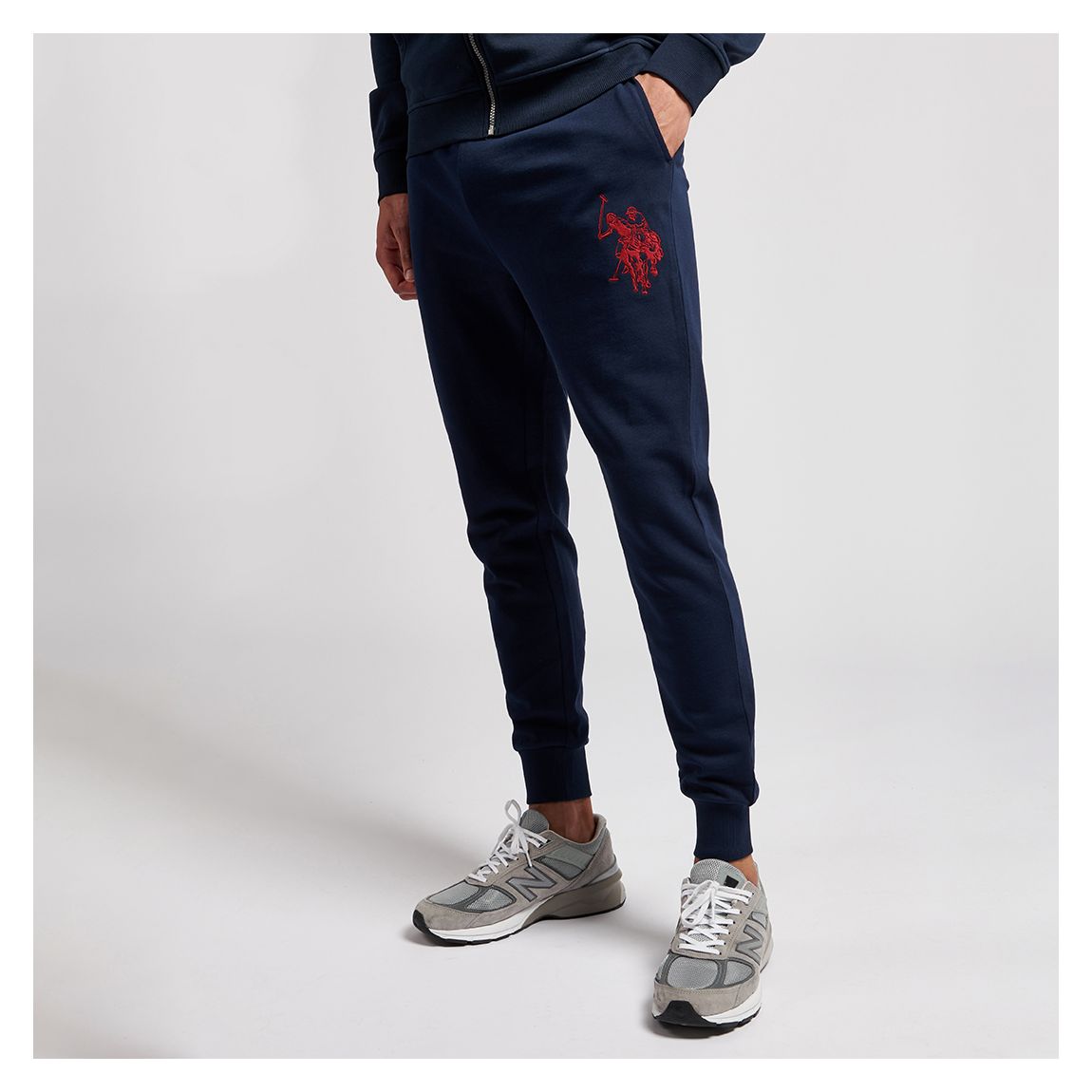 Navy Large Logo Cotton Blend Joggers main product photo