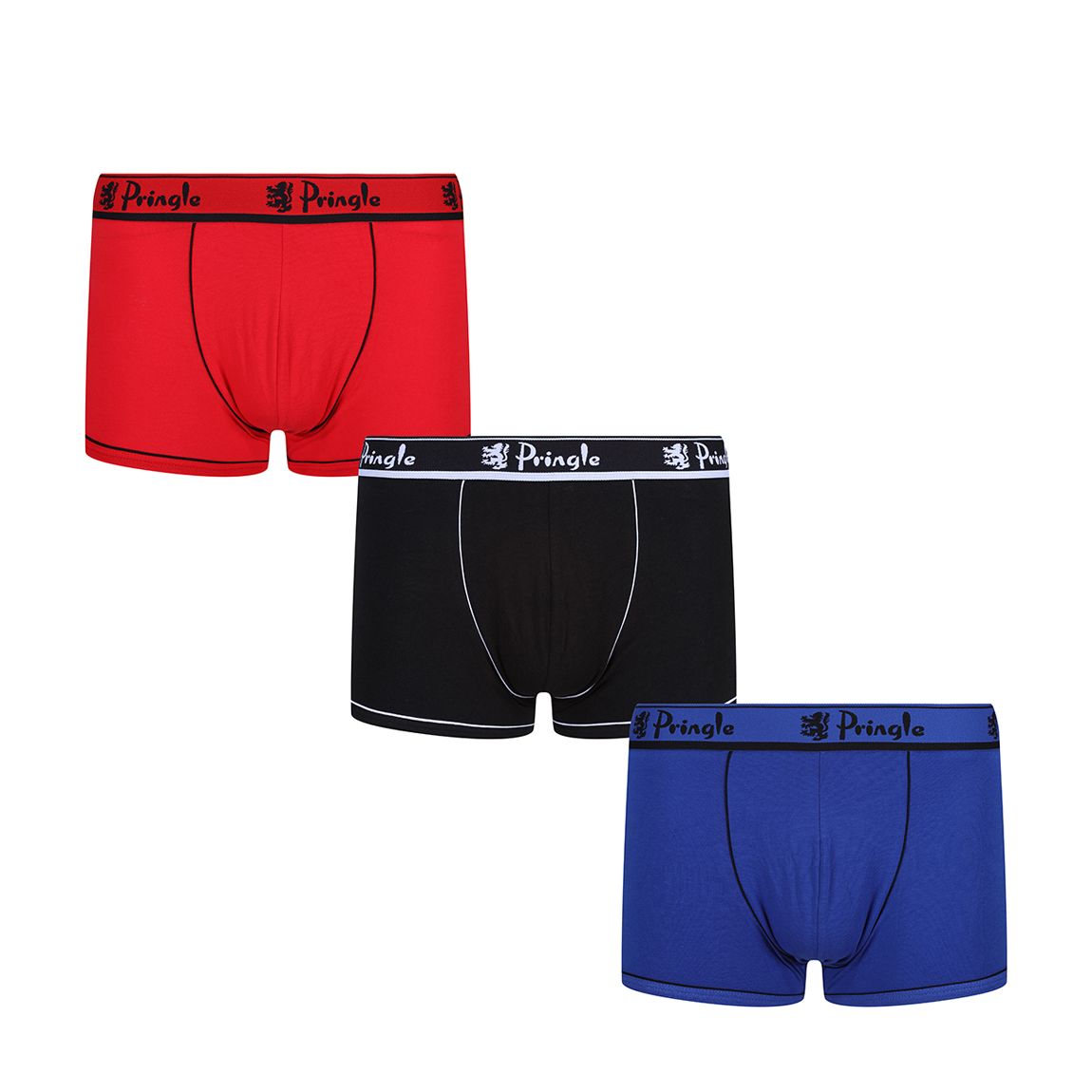 Blue/Black/Red 3PK Trunks main product photo
