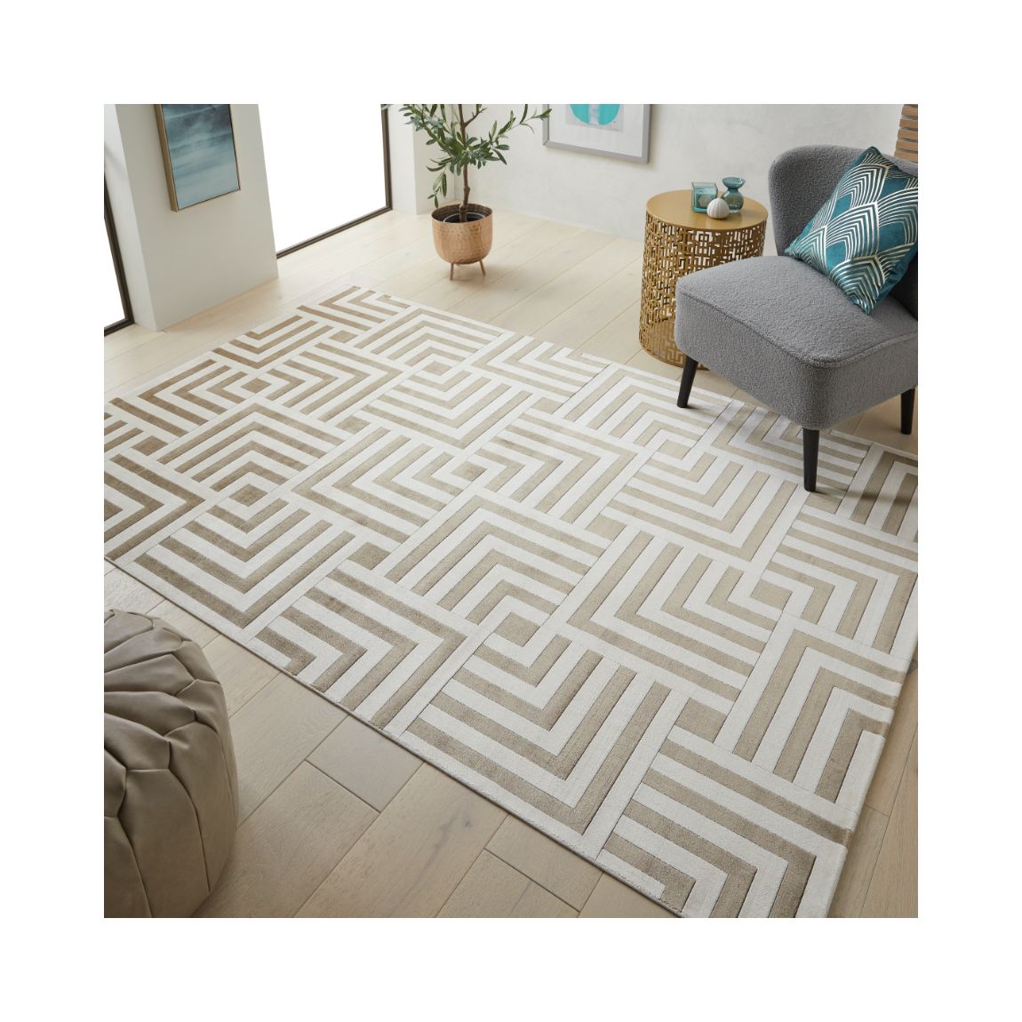 Lugano - Ivory Gold - 230cm x 160cm main product photo