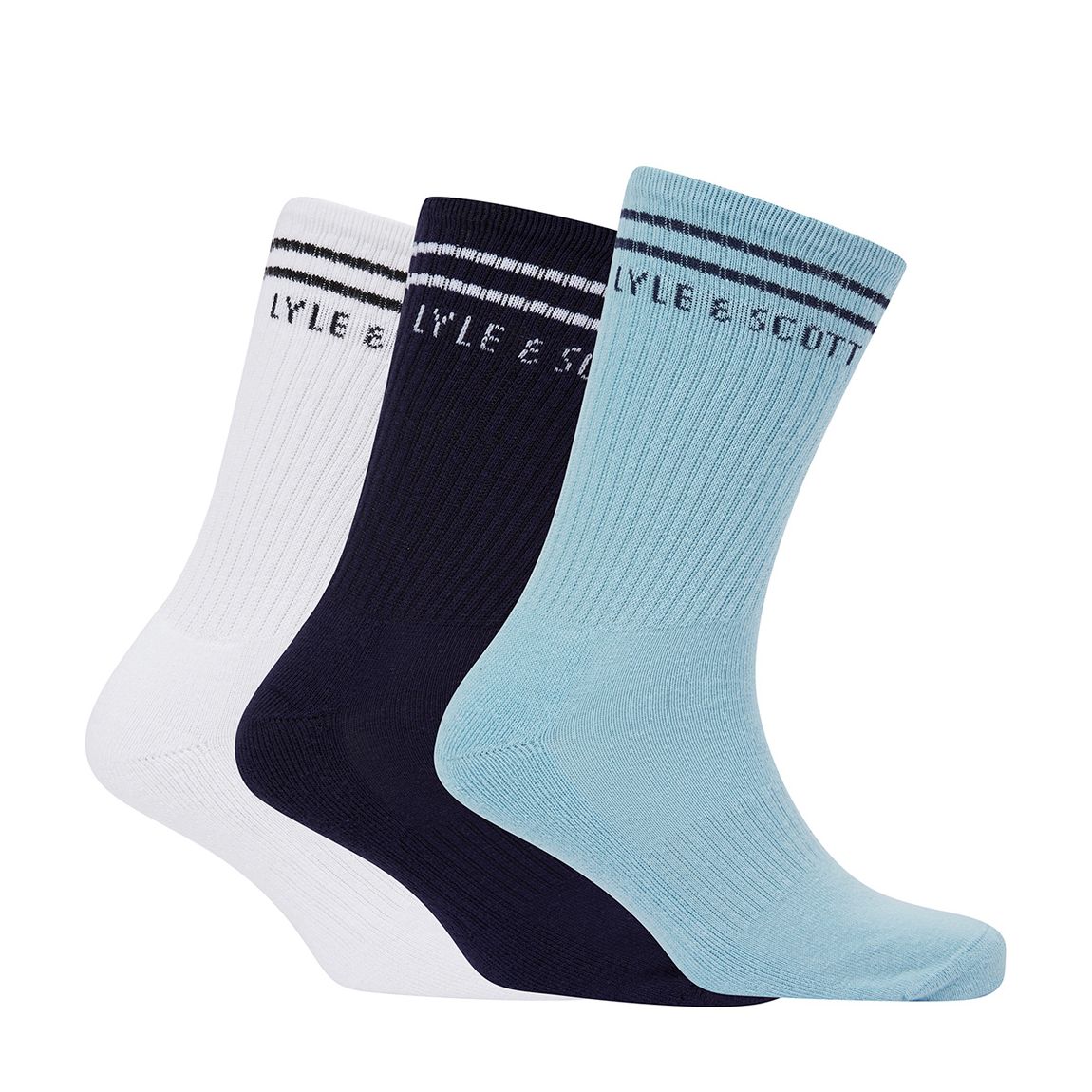 Blue Kendrick 3 Pack Socks main product photo