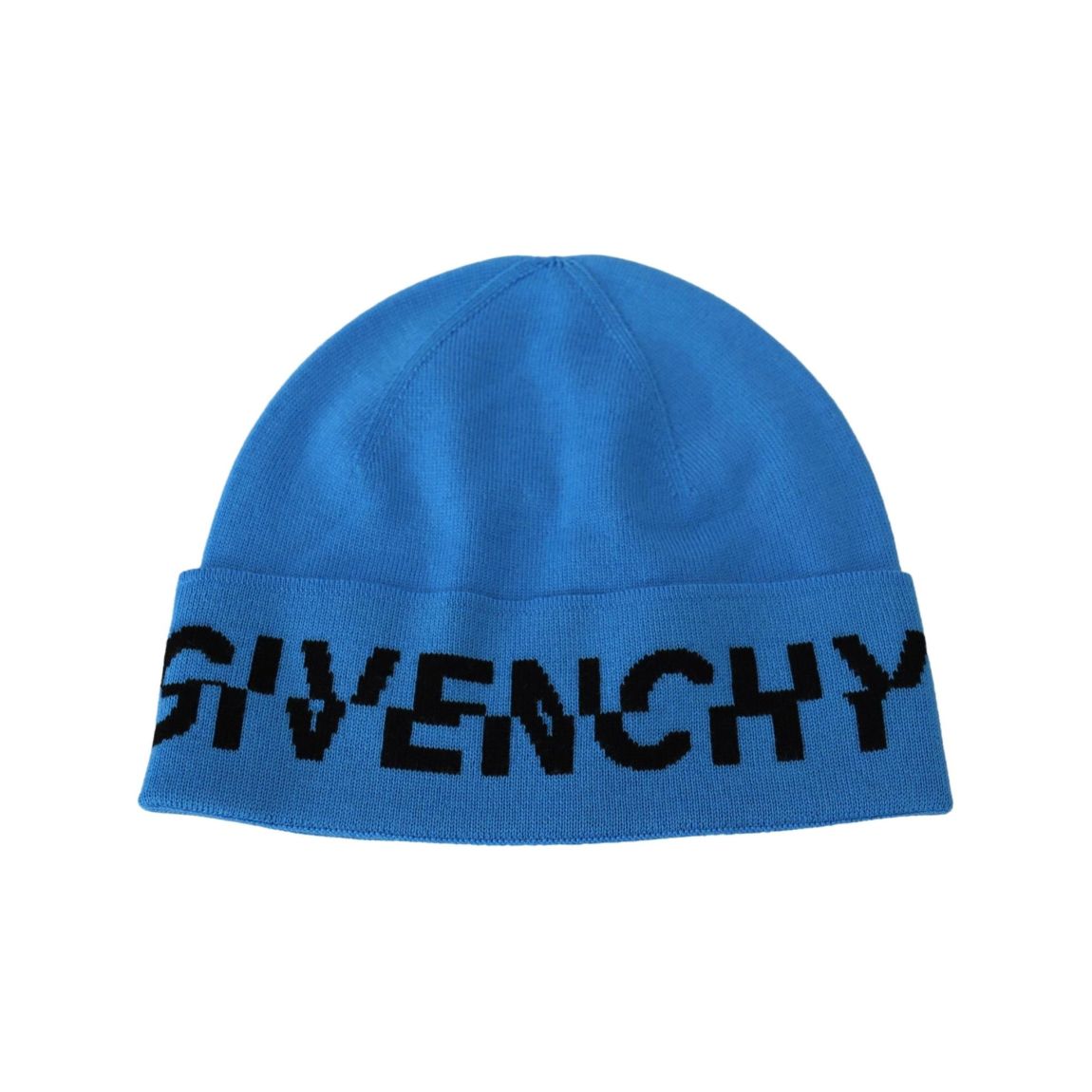 Knit Beanie Logo Hat - Blue main product photo