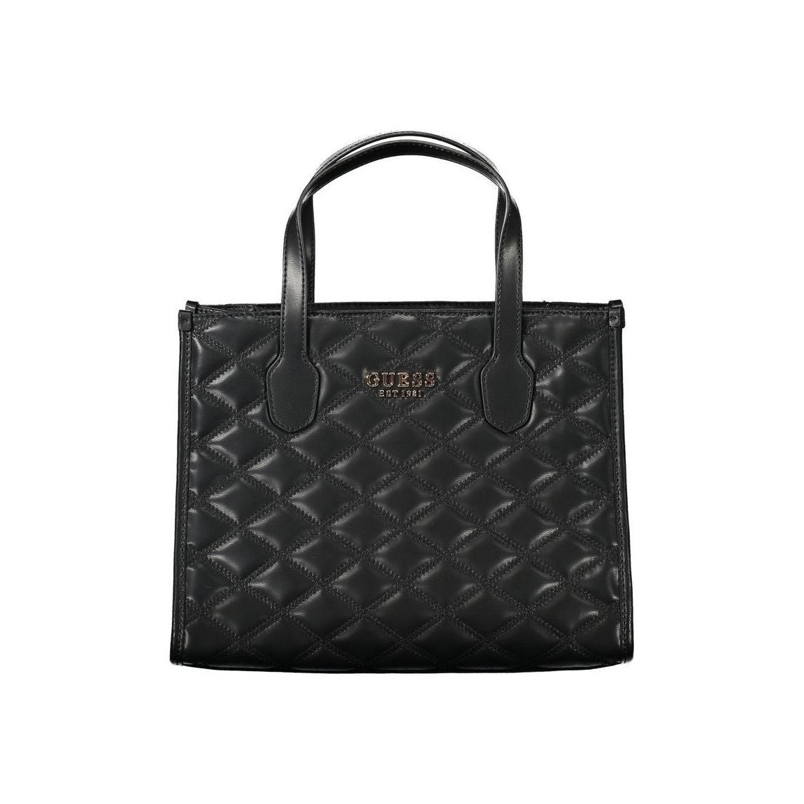 Quilted Tote Handbag HQ698523 Wo - Black main product photo