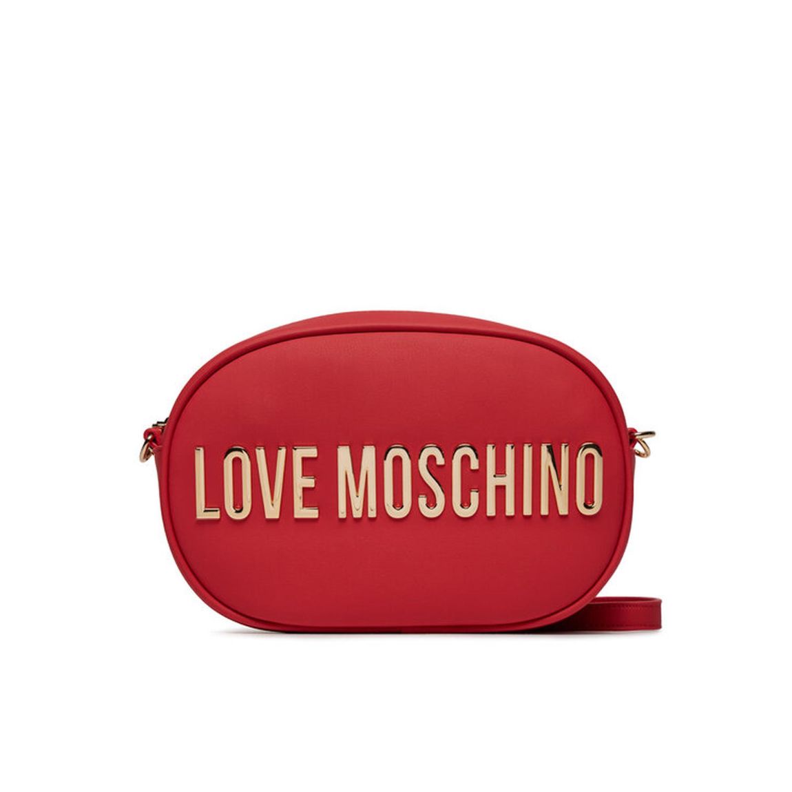 Oval Crossbody Bag Gold Logo Wo - Red Shoulder Bags main product photo