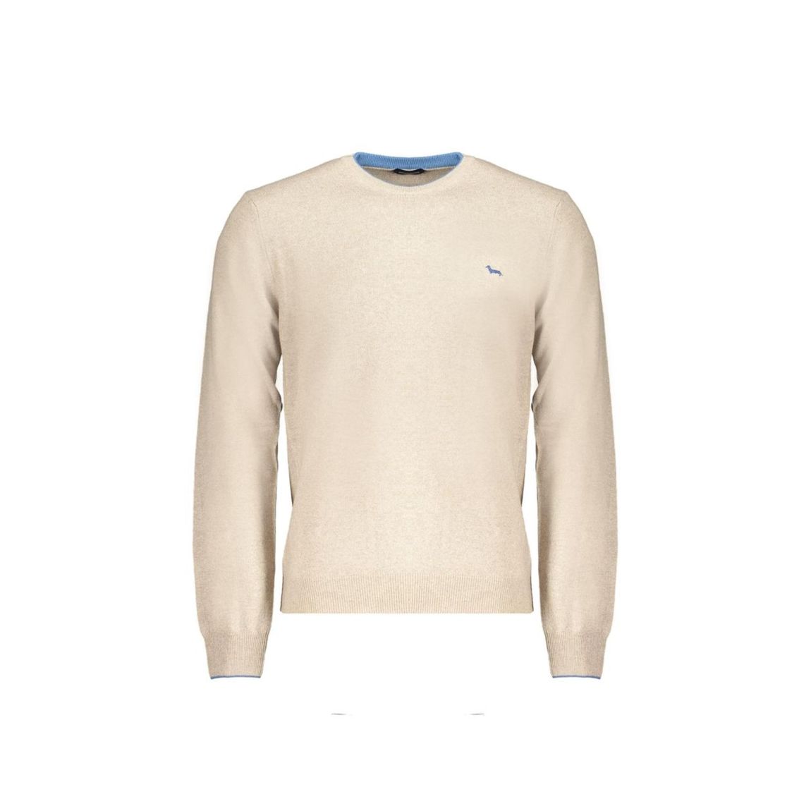 Crew Neck Jumper Casual Style - Beige Sweaters main product photo