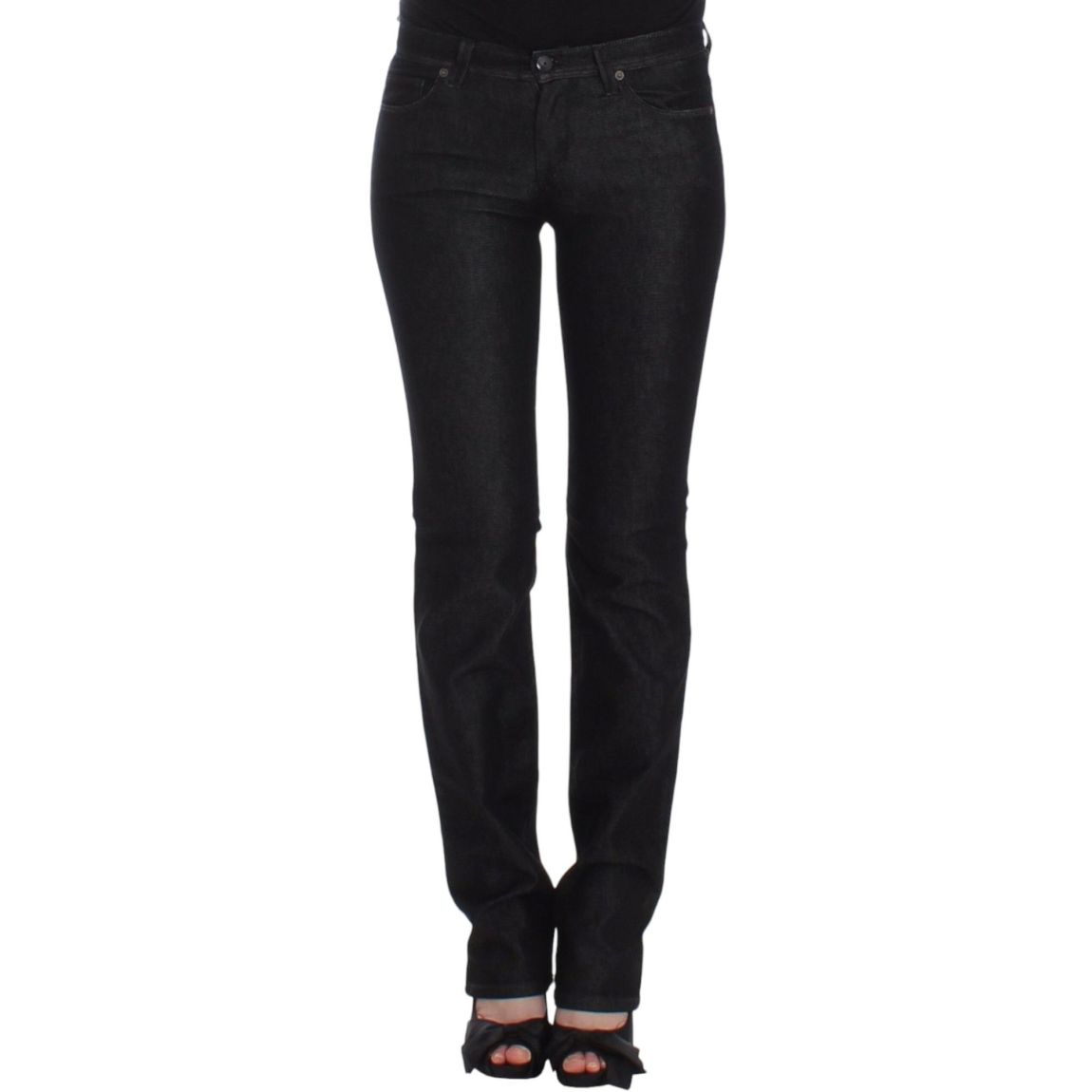 Ermanno Scervino Straight Leg Jeans Wo - Black Jeans main product photo