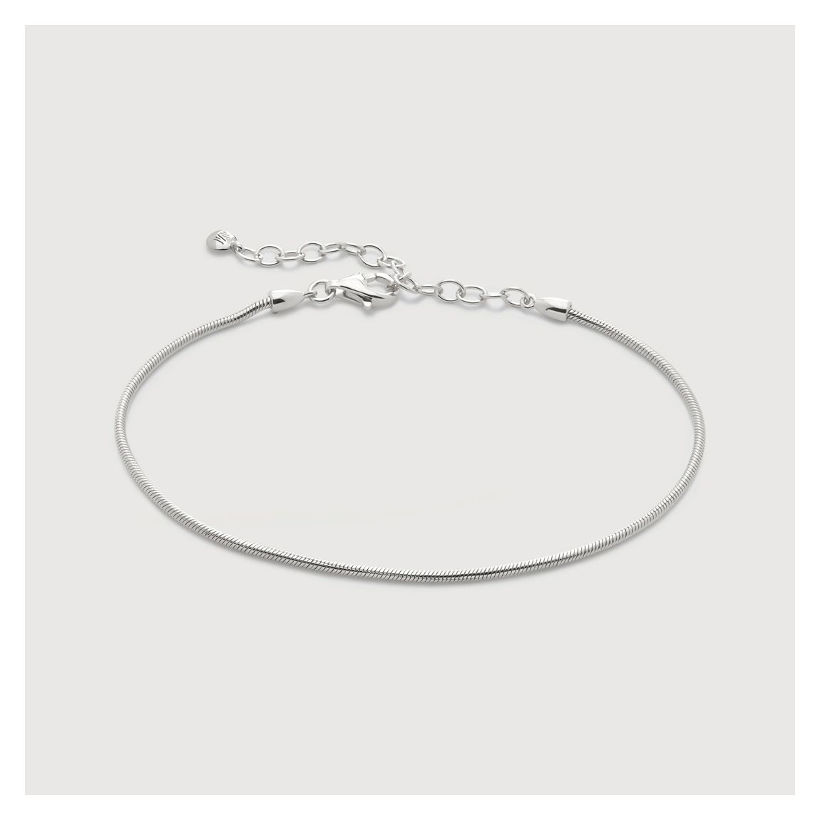 Sterling Silver Round Thin Snake Chain Bracelet main product photo
