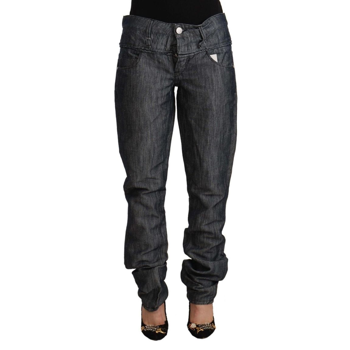 Relaxed Fit Jeans Dark Wash Wo - Gray Jeans main product photo
