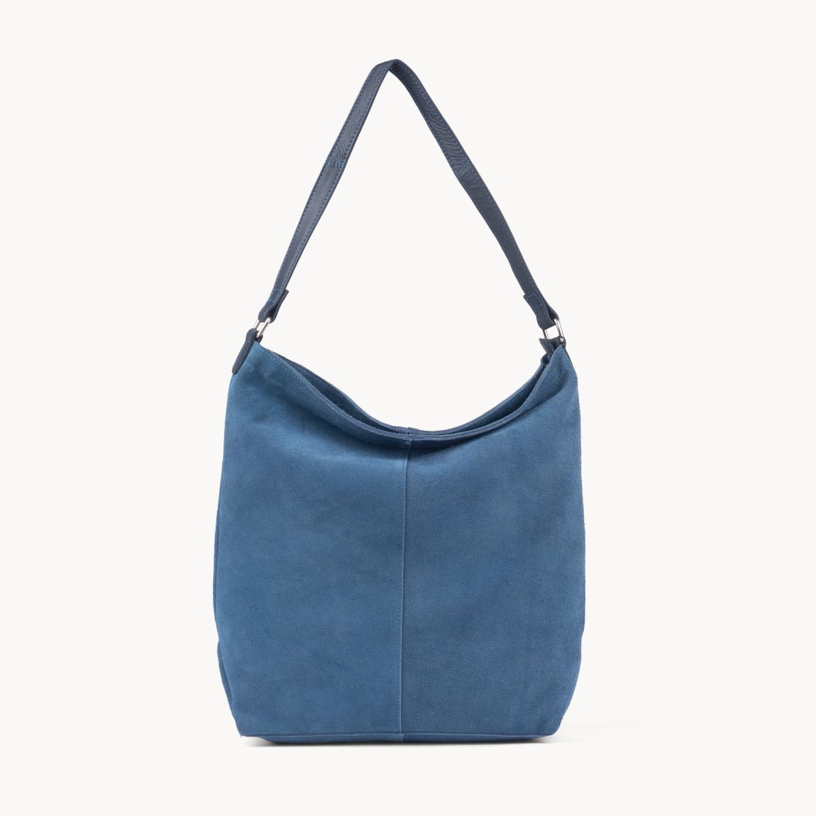 'TINA' Suede Real Leather Unlined Slouchy Shopper Tote Bag main product photo