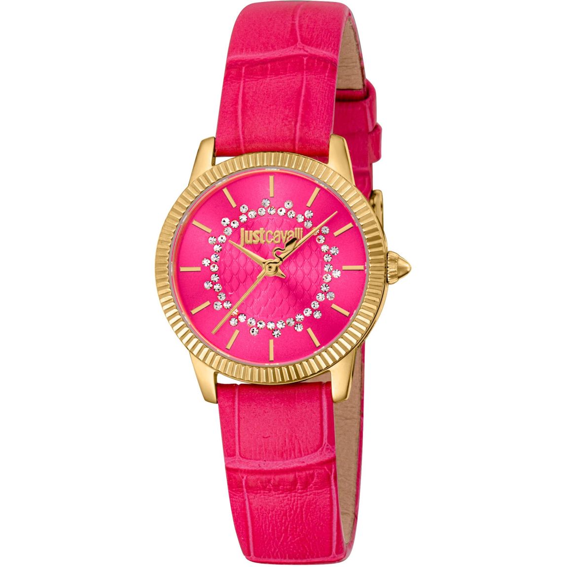 R7253173505 Pink Leather Strap Watch Wo Watches main product photo