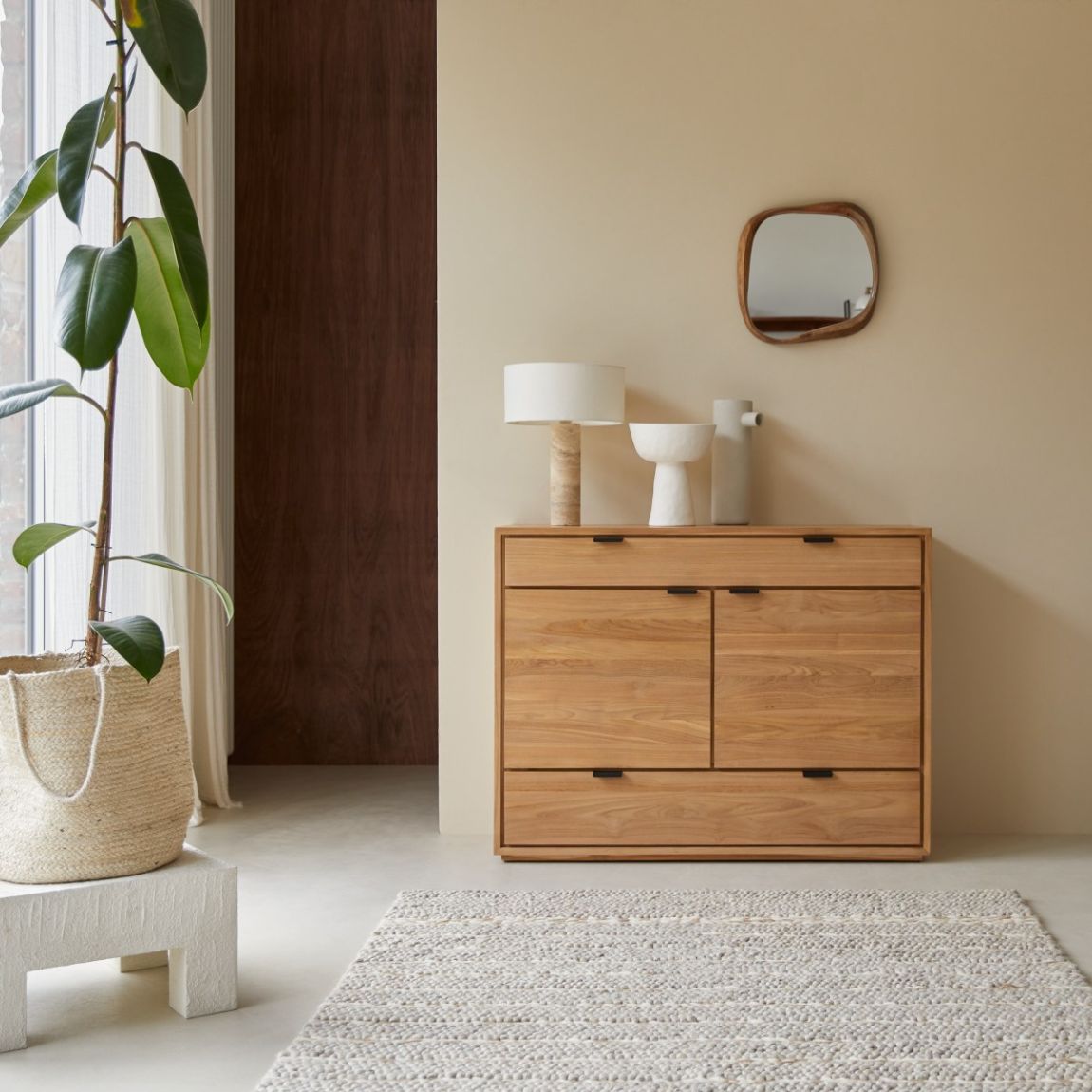 Senson - Solid teak sideboard 120 cm main product photo