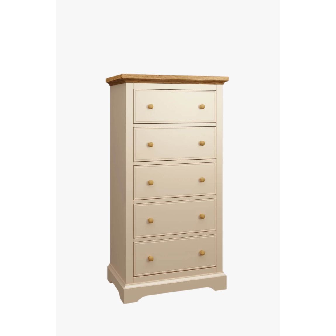 Oakham Cream 5 Drawer Tall Chest main product photo