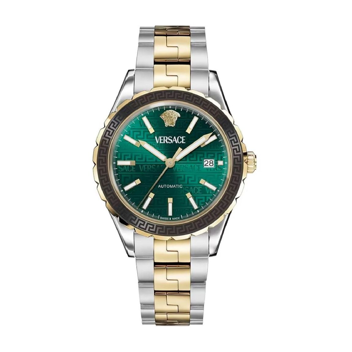 VRay Automatic Greek Key Watch - Yellow Watches main product photo