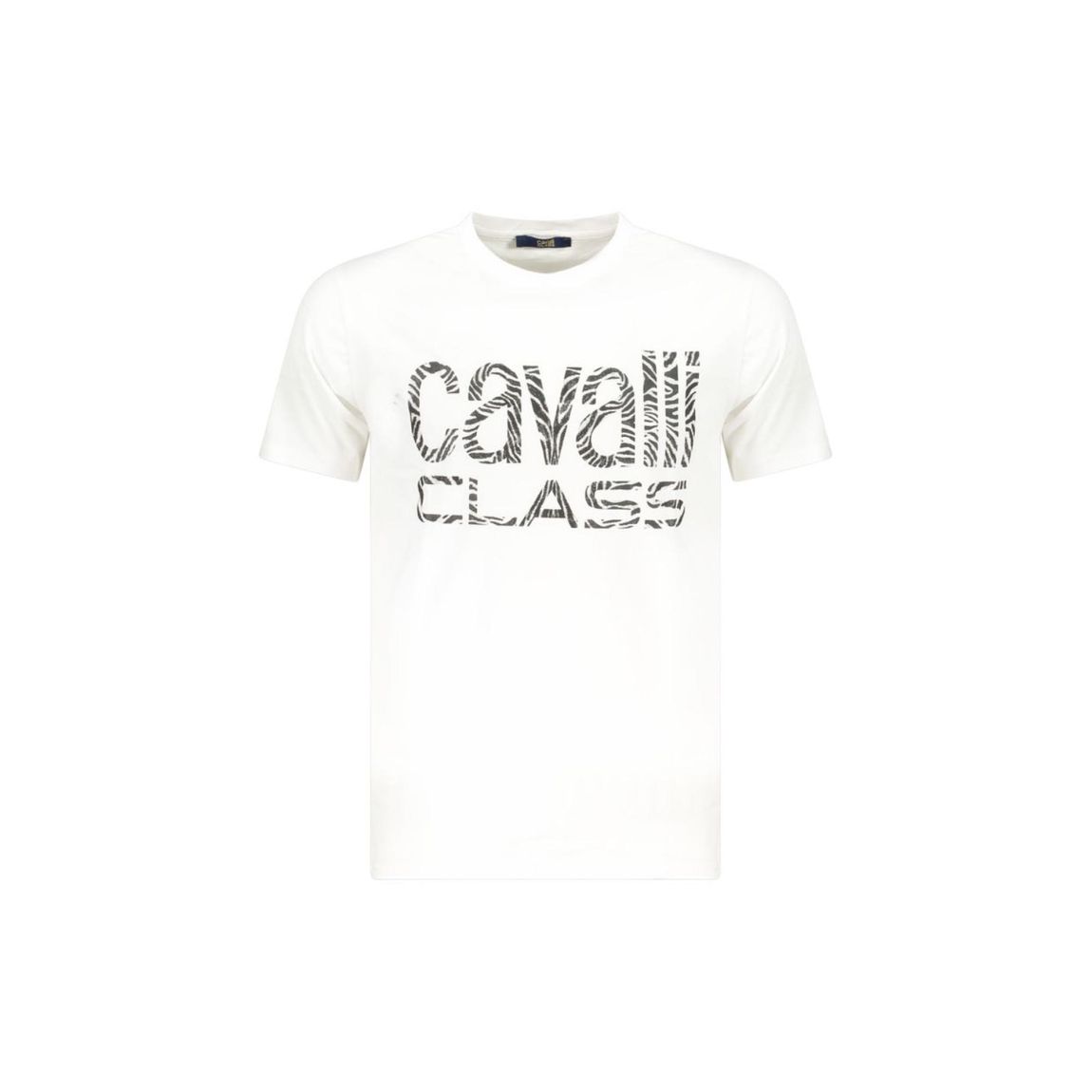 Cavalli Class Zebra Print Tee - White T-Shirts main product photo