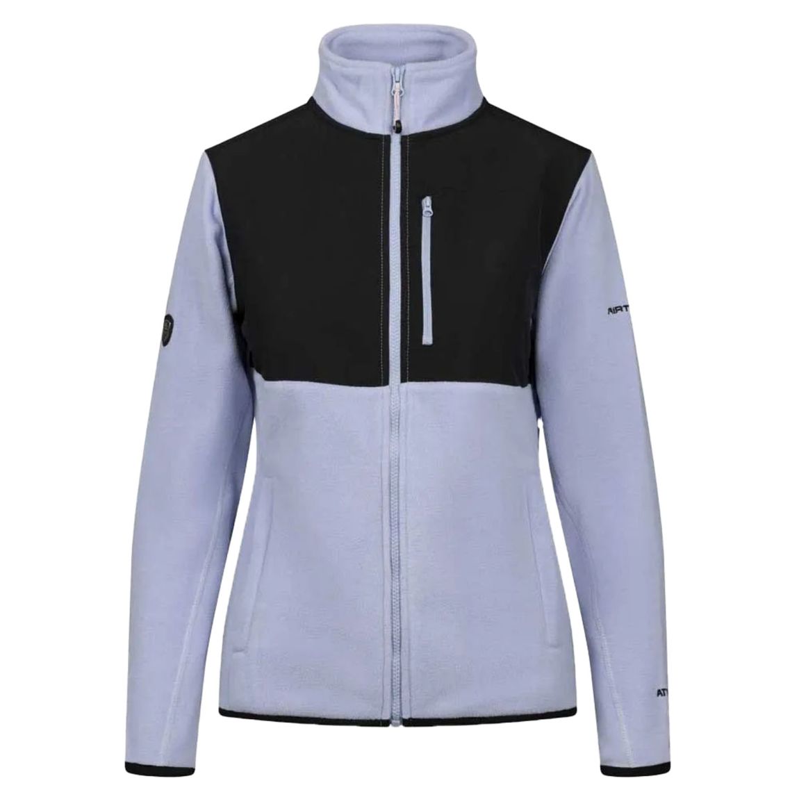 Womens/Ladies Arcade AT100 Contrast Fleece Jacket Cool Blue main product photo