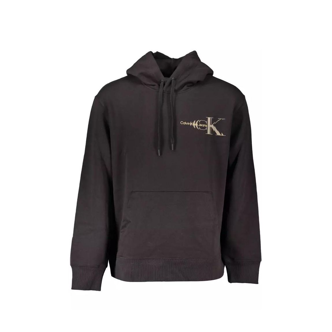 Monogram Hoodie CK Jeans Style - Black Sweaters main product photo
