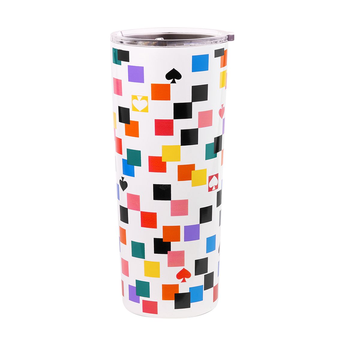Stainless Steel Thermal 24oz Mug, Scattered Checks main product photo