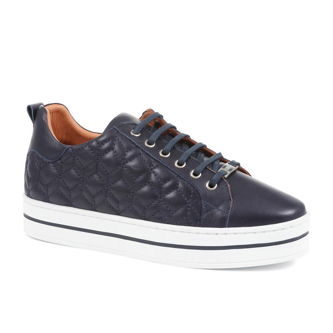 Alexandrite Leather Quilted Trainers main product photo
