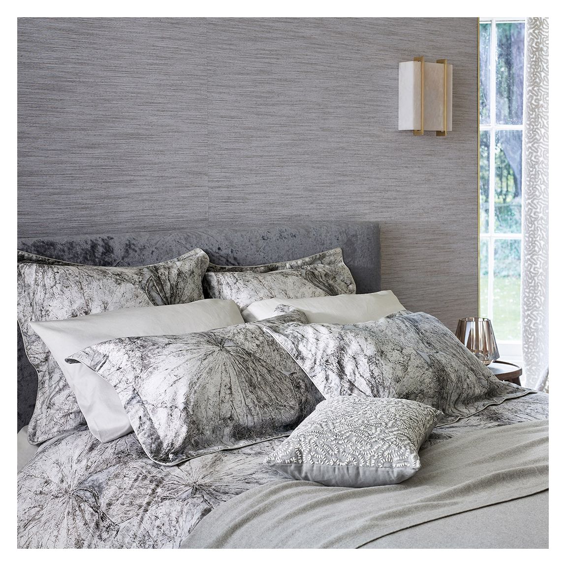Taisho Oxford Pillowcase, Quartz Grey main product photo