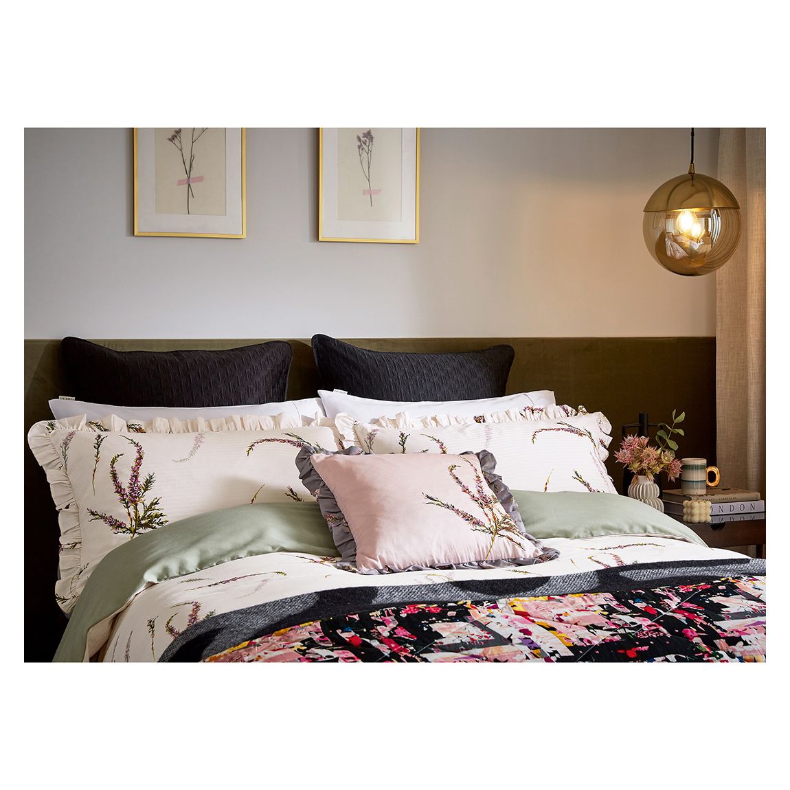 Heather Oxford Pillowcase, Blush main product photo