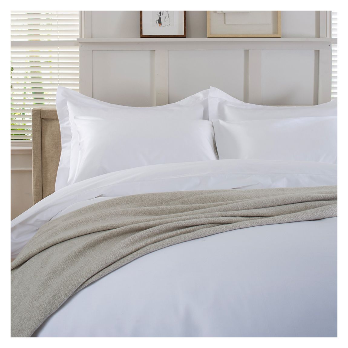 800TC Housewife Pillowcase, White main product photo