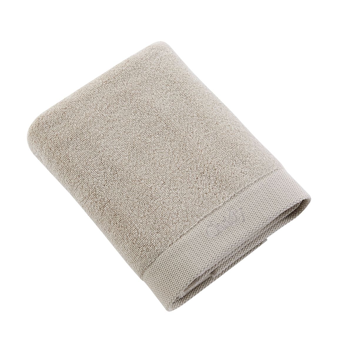 Christy Logo Bath Sheet, French Grey main product photo