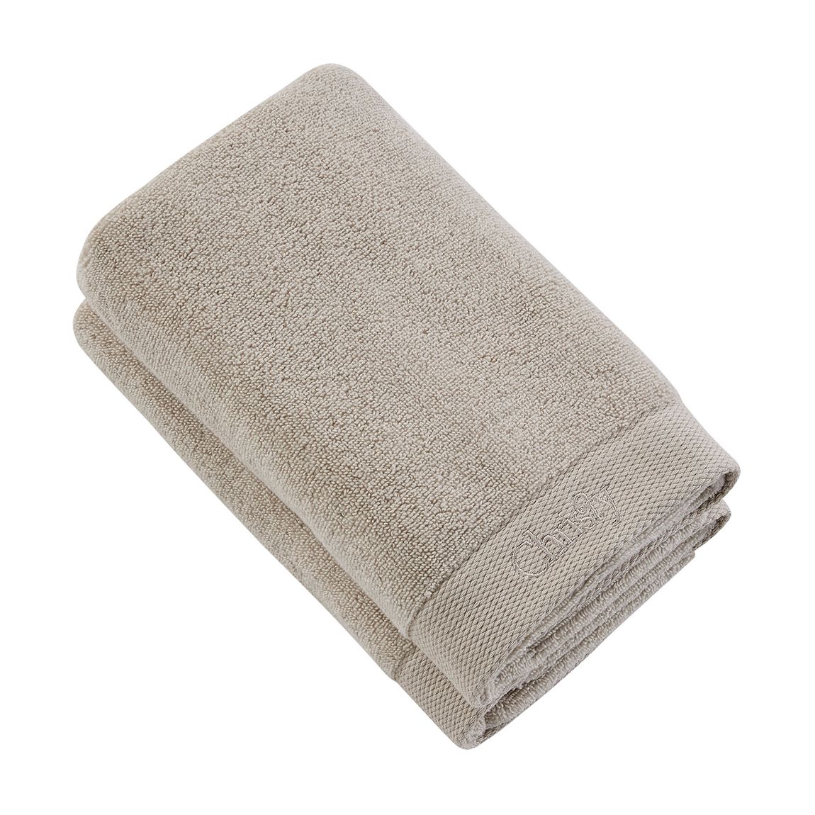 Christy Logo Pair of Hand Towels, French Grey main product photo