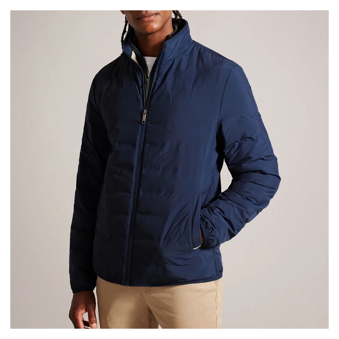 Blue Welded Nylon Liner Jacket main product photo
