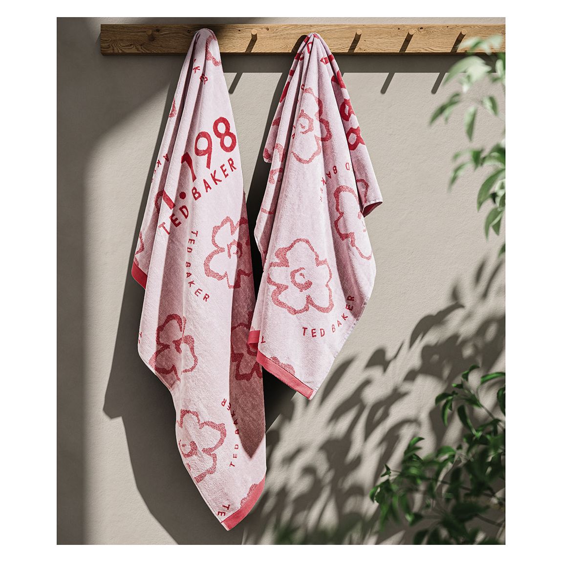 EST 1988 Beach Towel, Coral main product photo