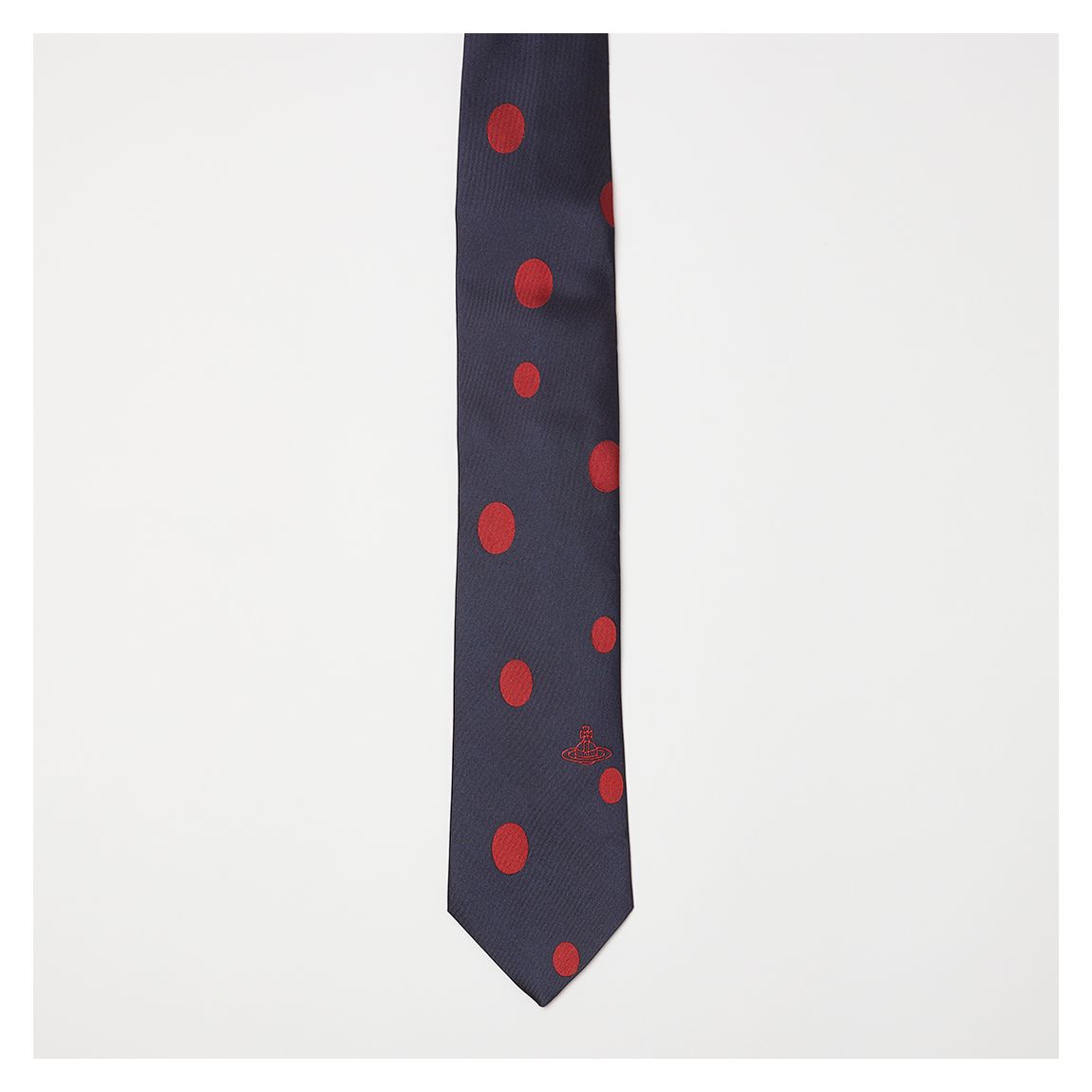 Navy Blue Mickey Dot Jacquard Tie main product photo