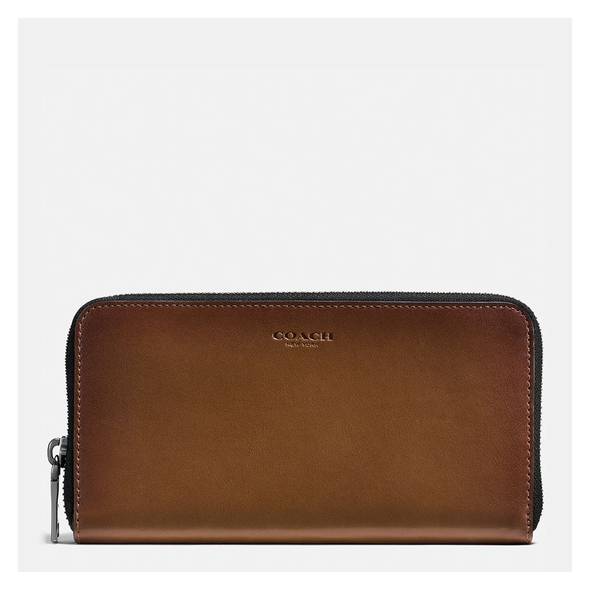 Dark Saddle Accordian Wallet main product photo