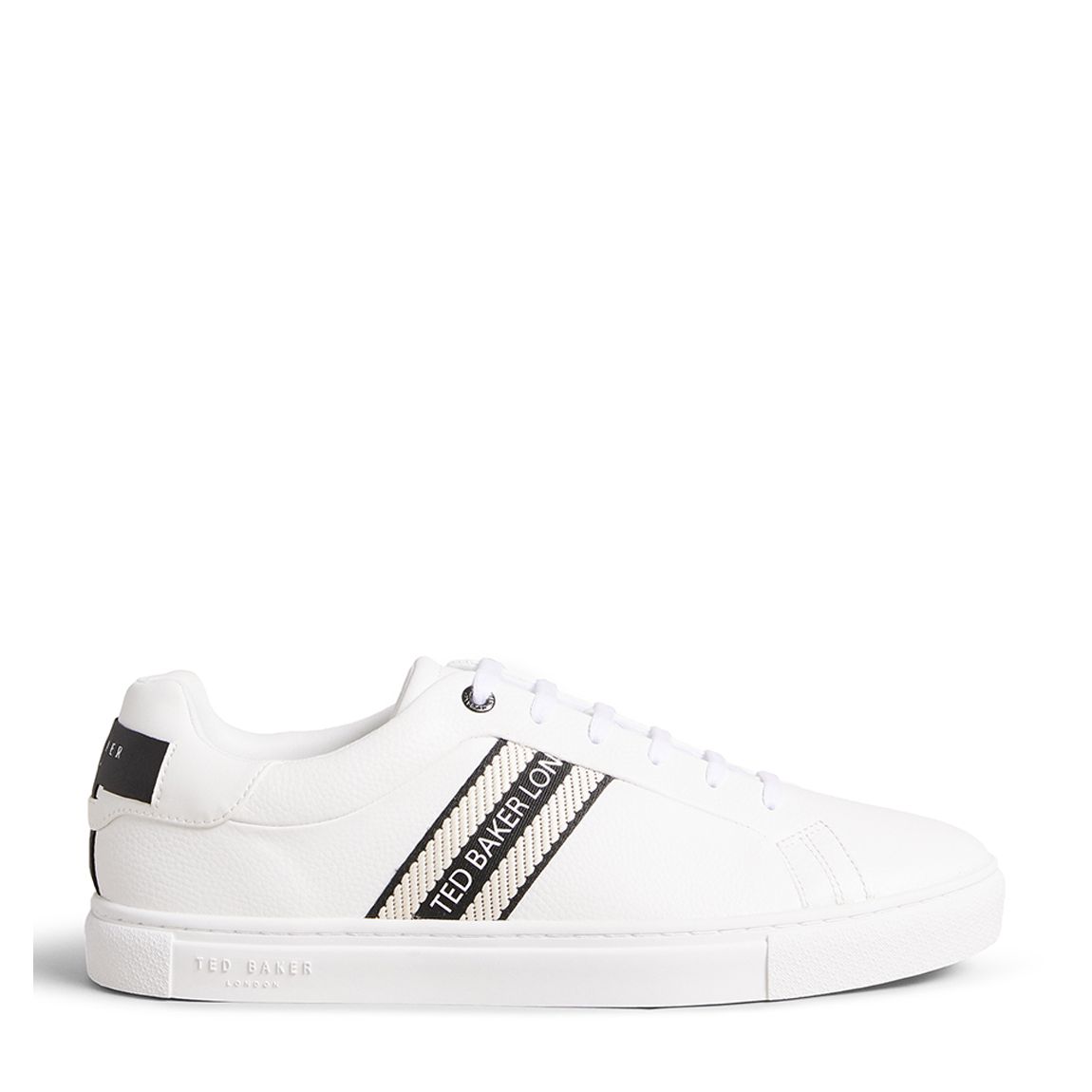 White Triloba Leather Trainer main product photo