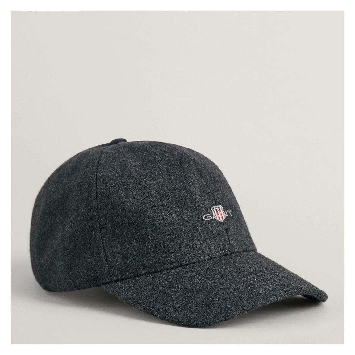 Charcoal Shield Logo Melton Wool Blend Cap main product photo