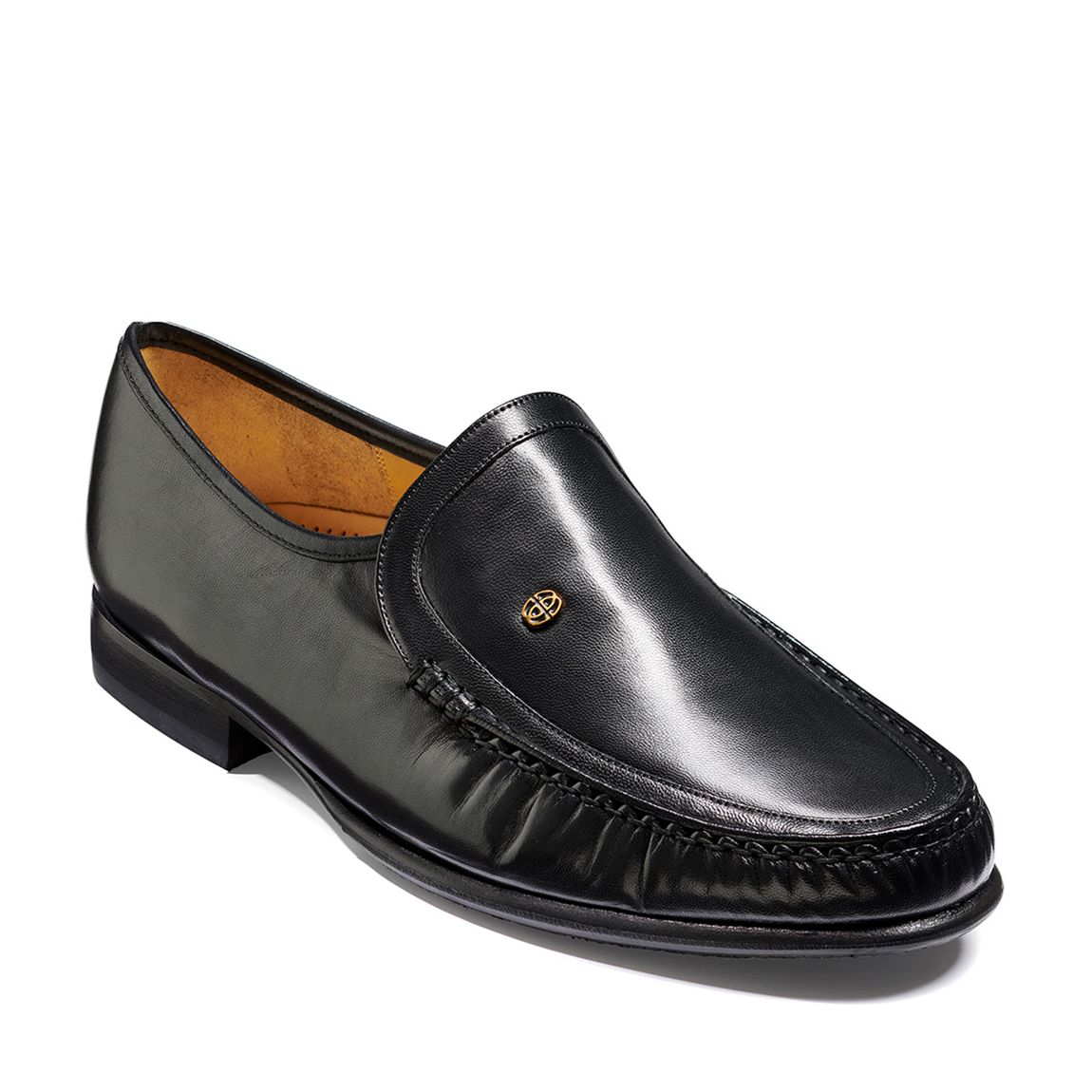 Black Leather Valencia Moccasin main product photo